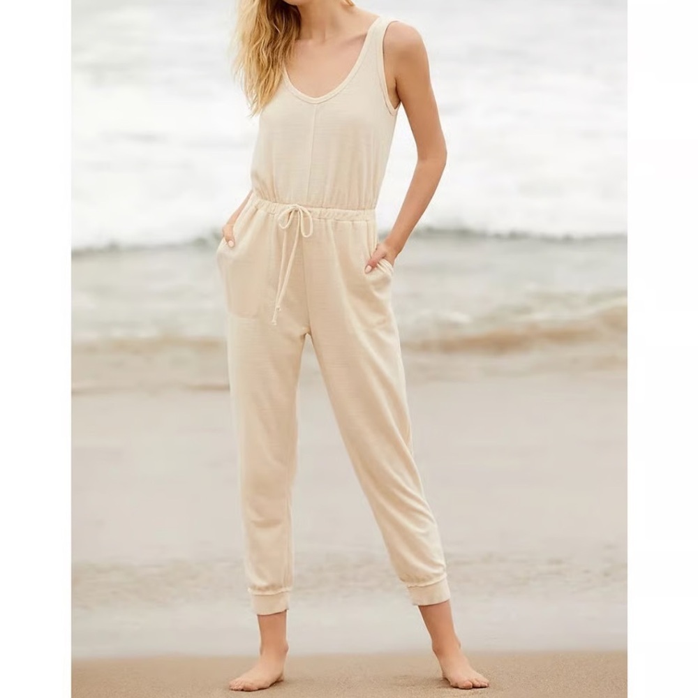 Free People Beach Pale Pink Jumpsuit
